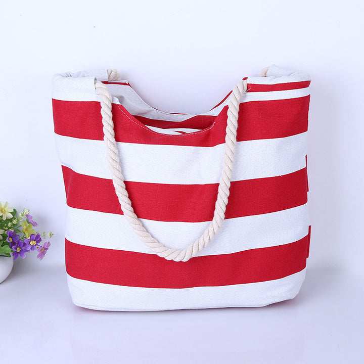 Beach-friendly cotton bag with robust cord handles Bowlift