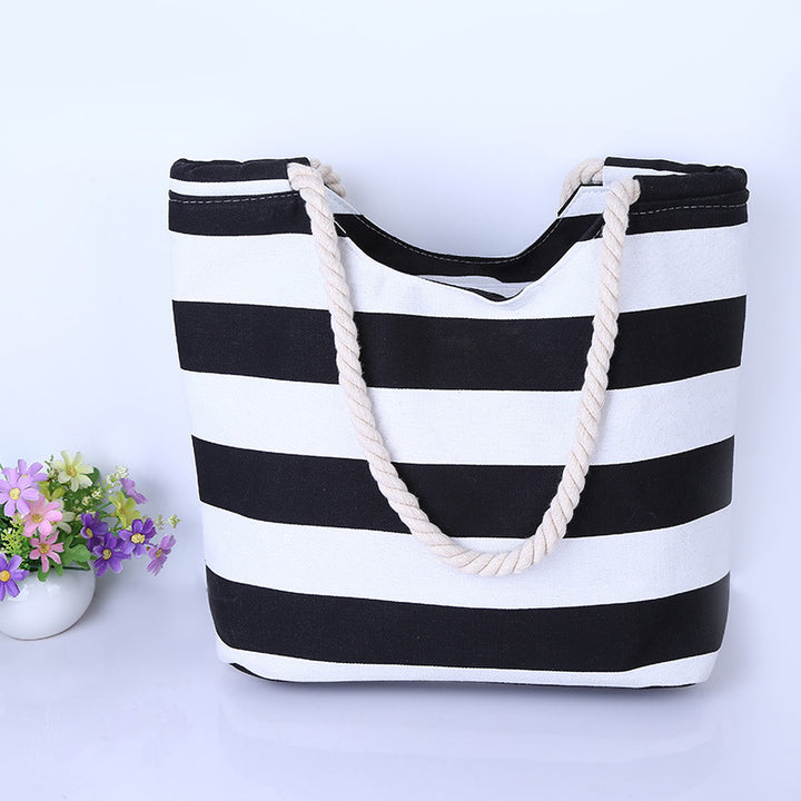 Beach-friendly cotton bag with robust cord handles Bowlift