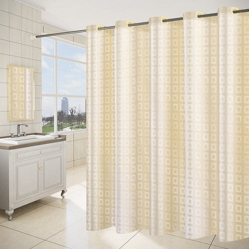Women's Modern Geometric Shower Curtain Bowlift