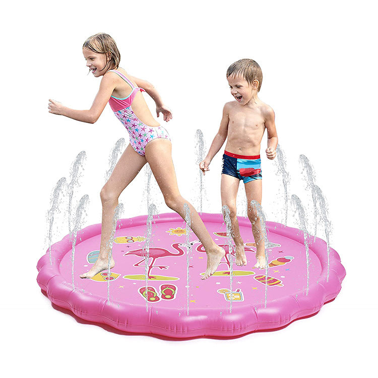 Unisex Spritzende Water Play Mat with Sea Animals Bowlift