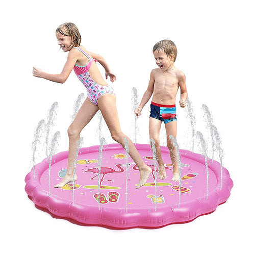 Unisex Spritzende Water Play Mat with Sea Animals Bowlift