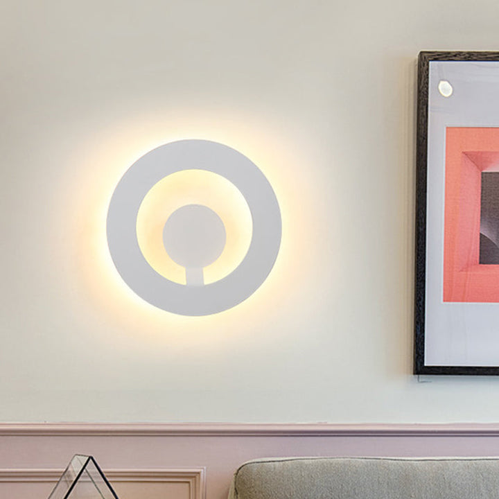 BowLift | Black/White Super Thin Wall Light Modern Acrylic Living Room Wall Lamp, Warm/White Light