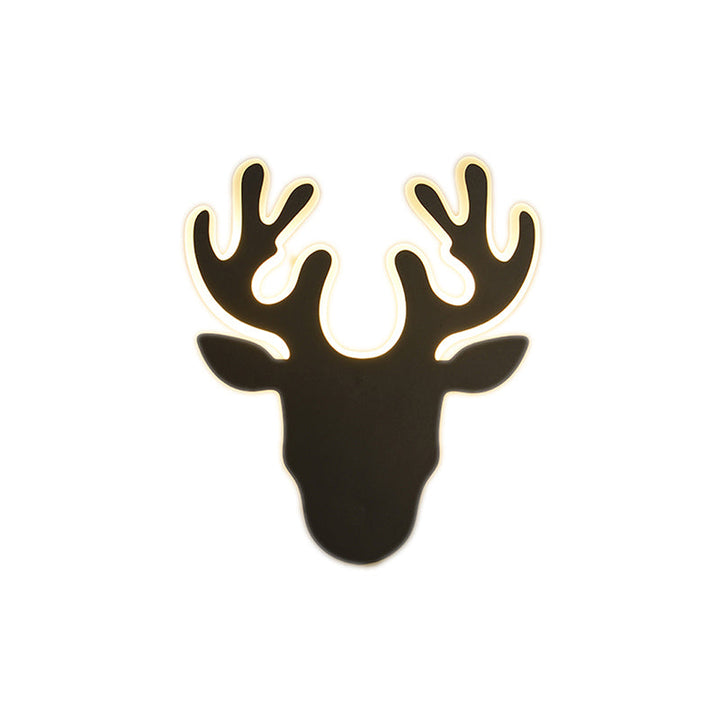 BowLift | Black/White Antler Wall Light Contemporary Acrylic LED Wall Lamp in Warm/White Light