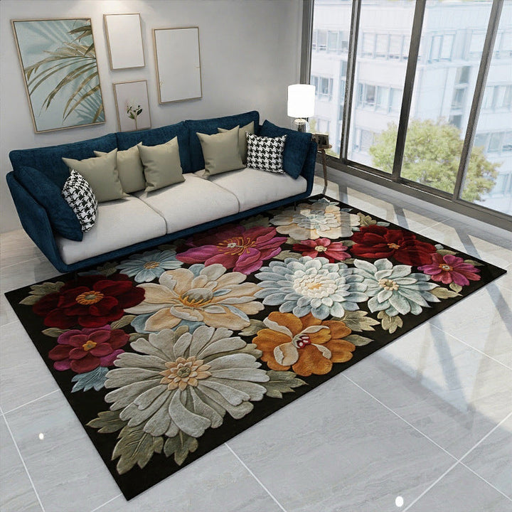 New Modern Style Rug Multicolored geometric rug Stain resistant Machine washable Non-slip rug for the living room | Bowlift