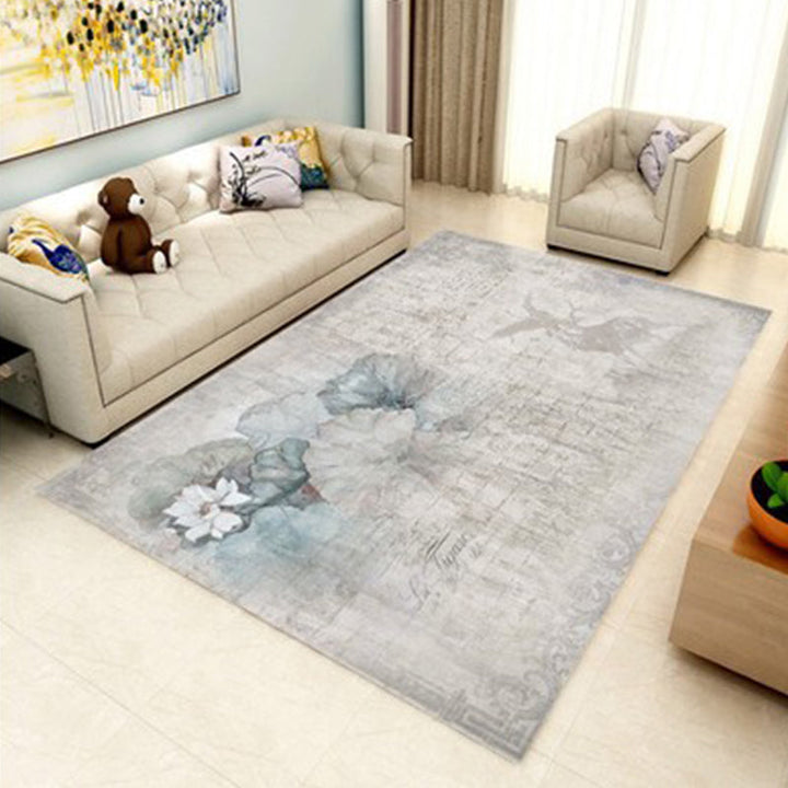 Modern Geometry Color Block Rug Multicolor Polyester Rug Pet Friendly Non-Slip Back Washing Machine Safe Rug for Room | Bowlift