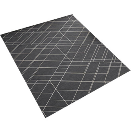 Creative Minimalist Rug Multicolored Cross Lines Art Rug Non-Slip Stain Resistant Pet Friendly Rug for the Living Room | Bowlift
