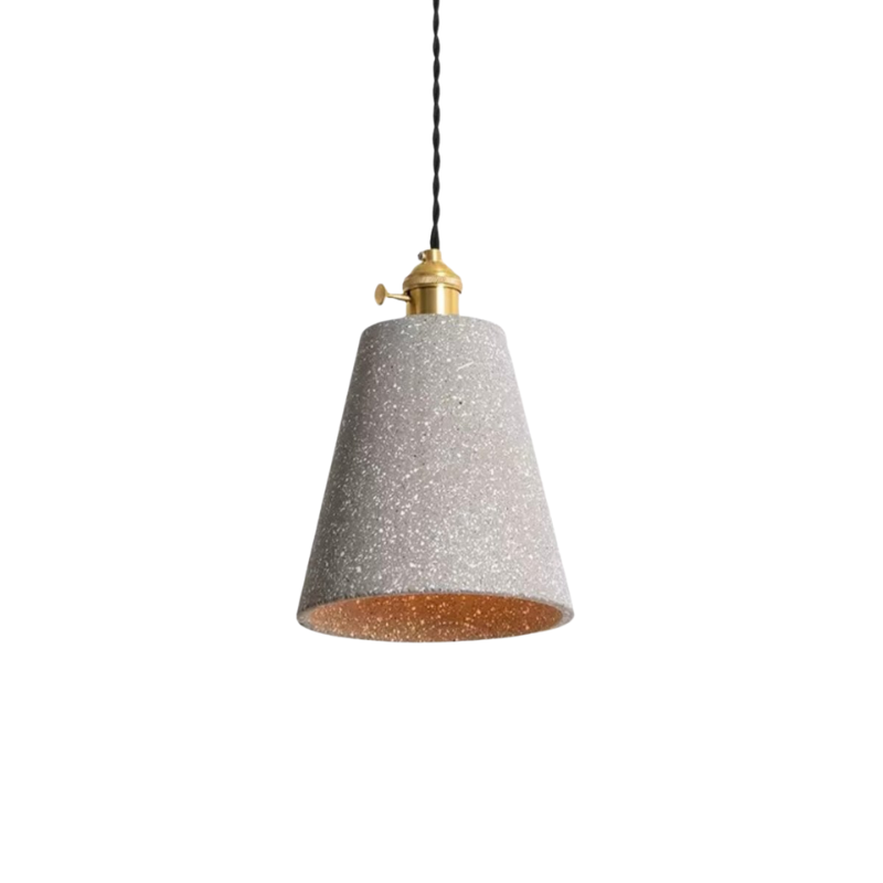 BowLift | UrbanLume – Modern Cement Hanging Lamp