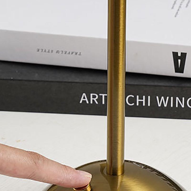 BowLift | Contemporary Scandinavian rechargeable iron fabric cone pleated LED table lamp for bedside