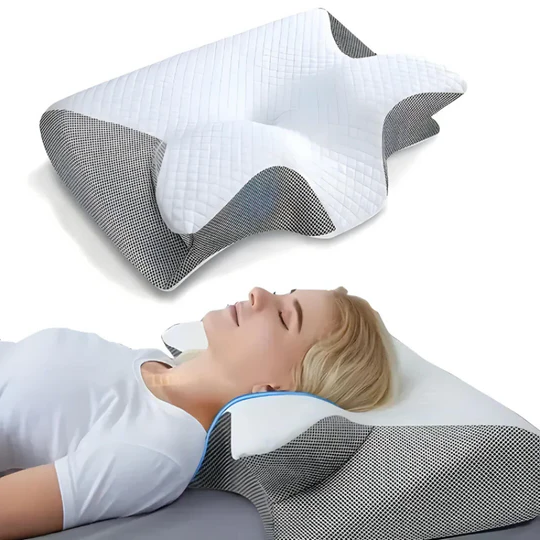BowLift | Orthopedic Butterfly Memory Foam Neck Pillow - Comfort & Massage Technology