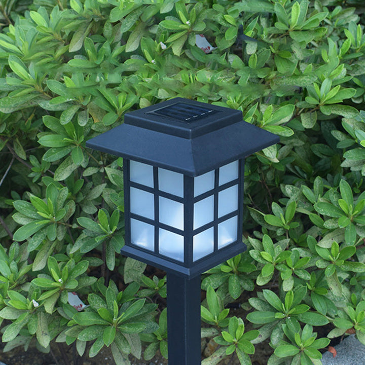 Traditional European Waterproof Solar ABS PC Plastic Rectangular LED Landscape Lighting For Garden | Bowlift