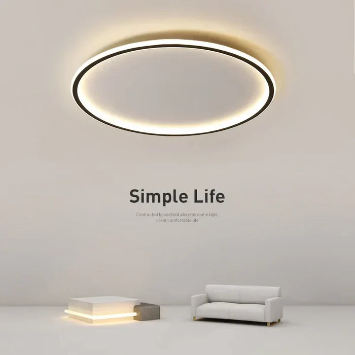 Scandinavian Round Ceiling Lamp - AuroraSphere | Bowlift