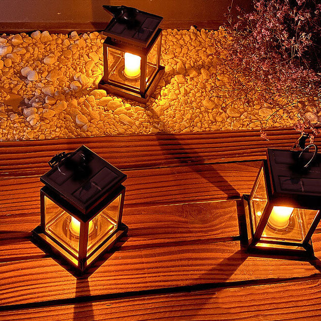 BowLift | Solar Retro Candle Lantern LED Outdoor Hanging Light