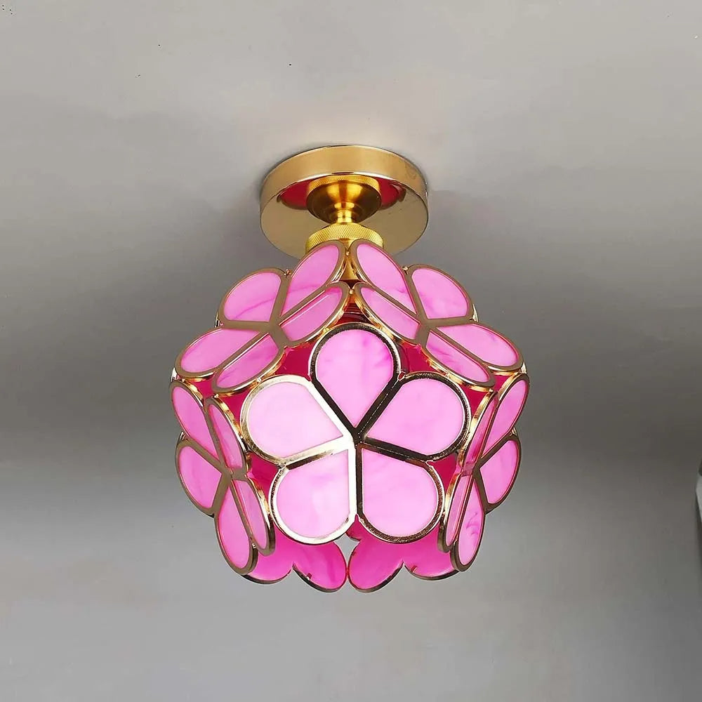 BowLift | Glass Flower Ceiling Lamp - FloraGlow