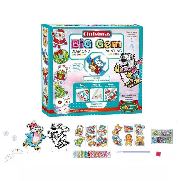 BowLift | Large Gem Diamond Painting Stickers for Kids
