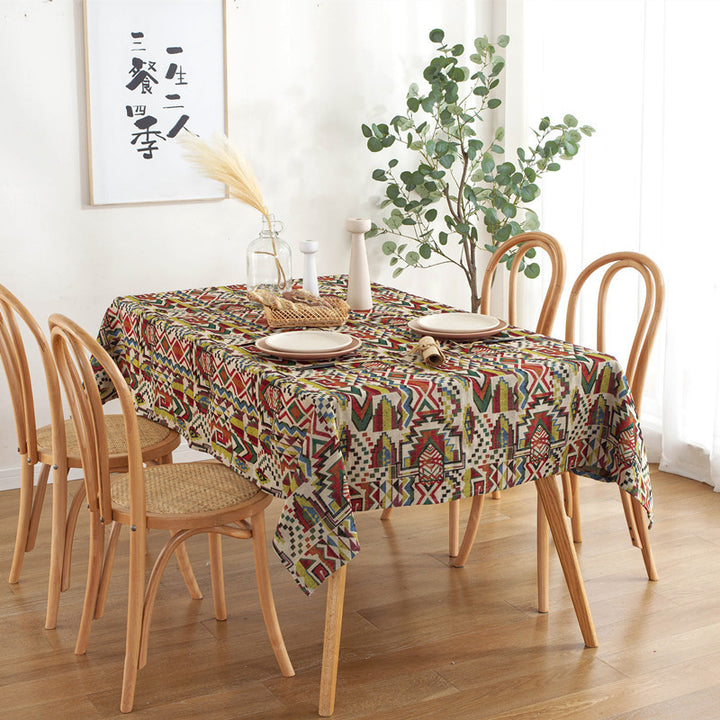 Feather Print Tablecloth
