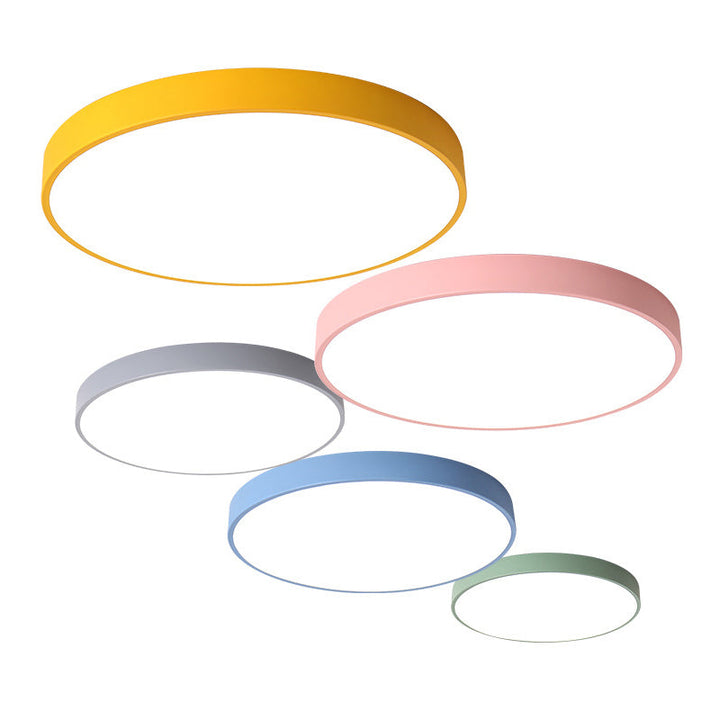 Children's Room LED Ceiling Lamp - Colorful Design with DimmaBowlifte Lighting and Remote Control | Bowlift