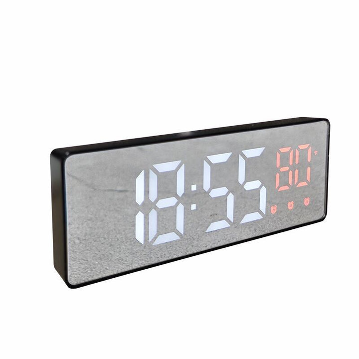 Digital table alarm clock with temperature display and LED display Bowlift