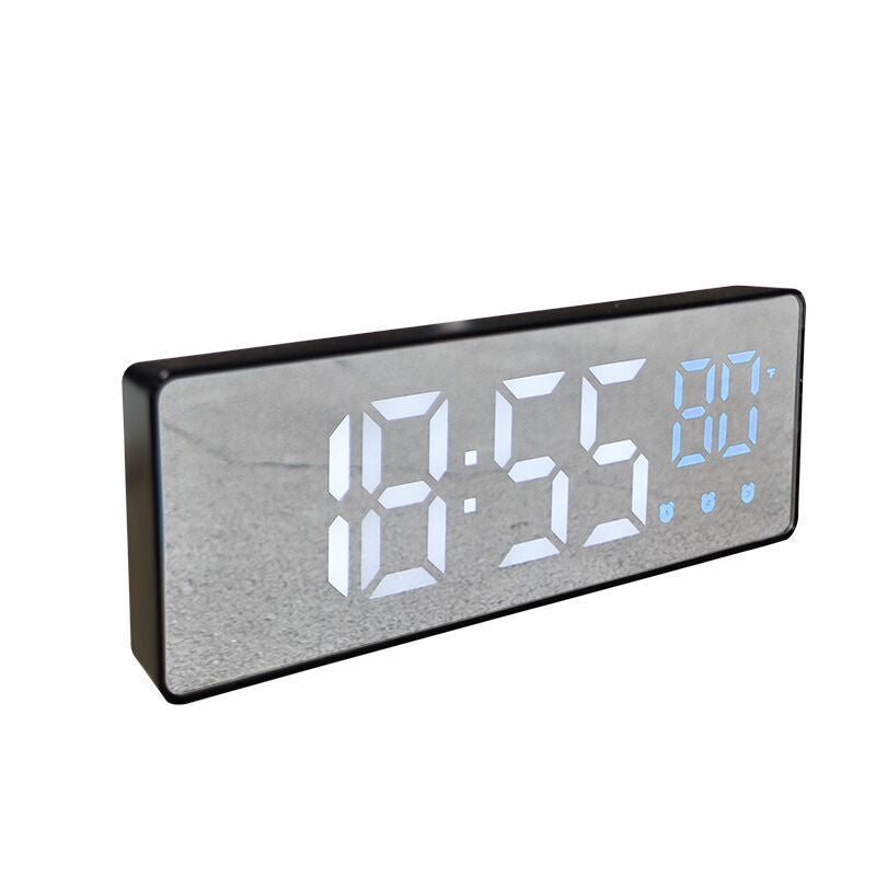Digital table alarm clock with temperature display and LED display Bowlift
