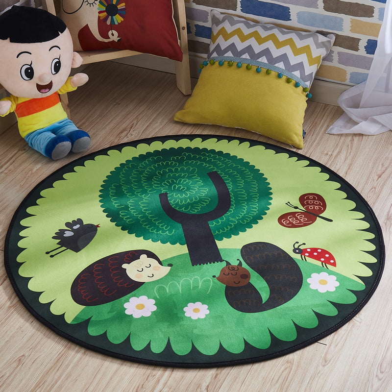BowLift | Multi-colored comfort carpet cotton blend animal print carpet pet-friendly maintenance-friendly carpet for children's room