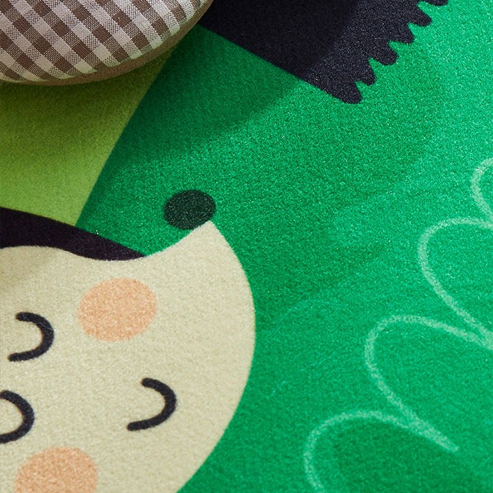 BowLift | Multi-colored comfort carpet cotton blend animal print carpet pet-friendly maintenance-friendly carpet for children's room