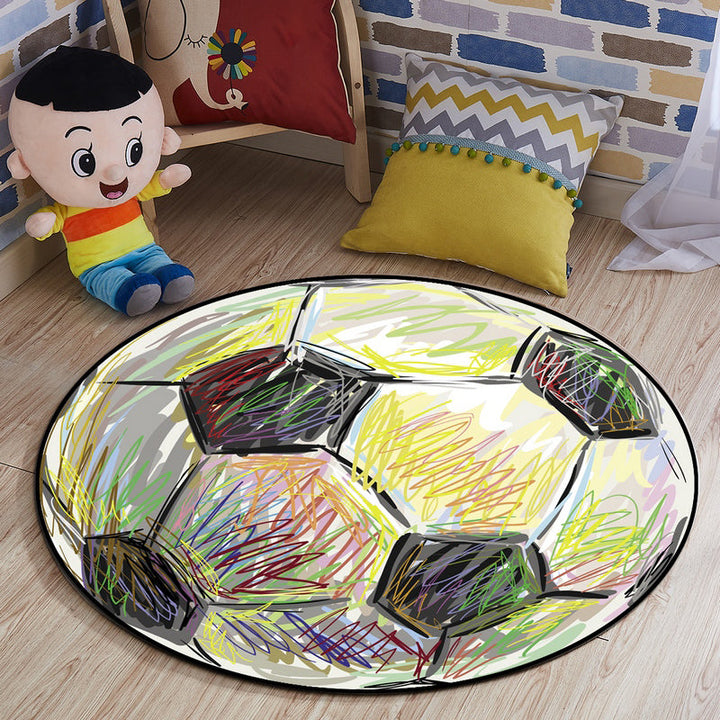 BowLift | Multi-colored comfort carpet cotton blend animal print carpet pet-friendly maintenance-friendly carpet for children's room
