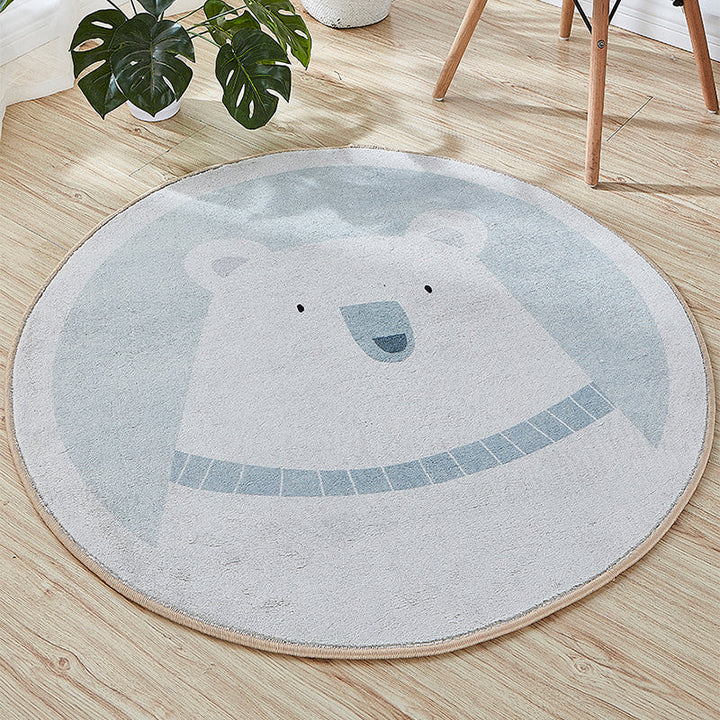 BowLift | Beautiful Cartoon Printed Rug Multicolor Cotton Blend Indoor Rug Non-Slip Back Easy Care Rug with Border for the Room