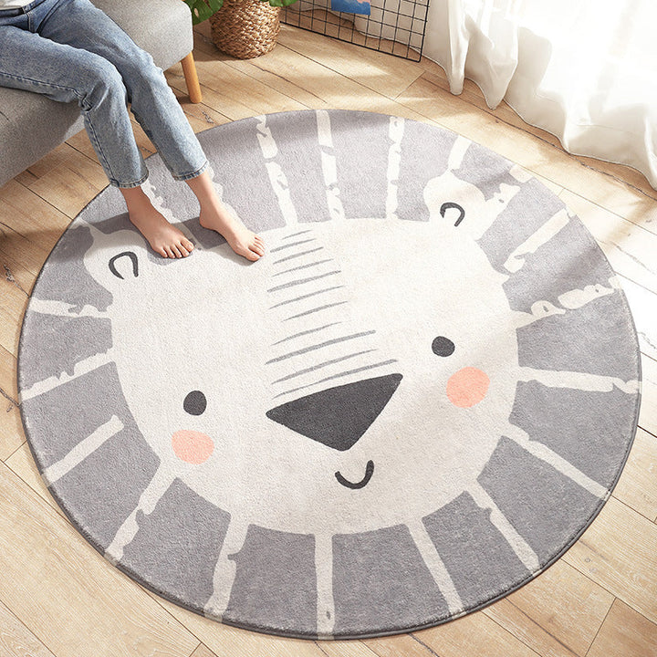 BowLift | Multicolored Kids Carpet Novelty Cartoon Animal Pattern Rug Polyester Non-Slip Back Machine Washable Rug