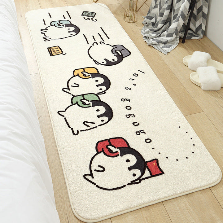 BowLift | Colorful beautiful carpet polypropylene cartoon animal pattern rug non-slip washable area rug for children's bedroom