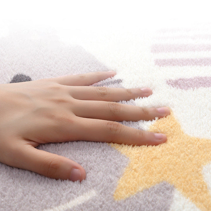 BowLift | Relaxing Children's Room Carpet Colorful Cartoon Animal Printed Carpet Polypropylene Non-Slip Pet-Friendly Carpet