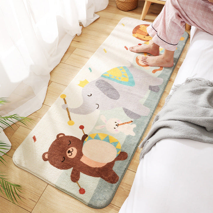 BowLift | Relaxing Children's Room Carpet Colorful Cartoon Animal Printed Carpet Polypropylene Non-Slip Pet-Friendly Carpet