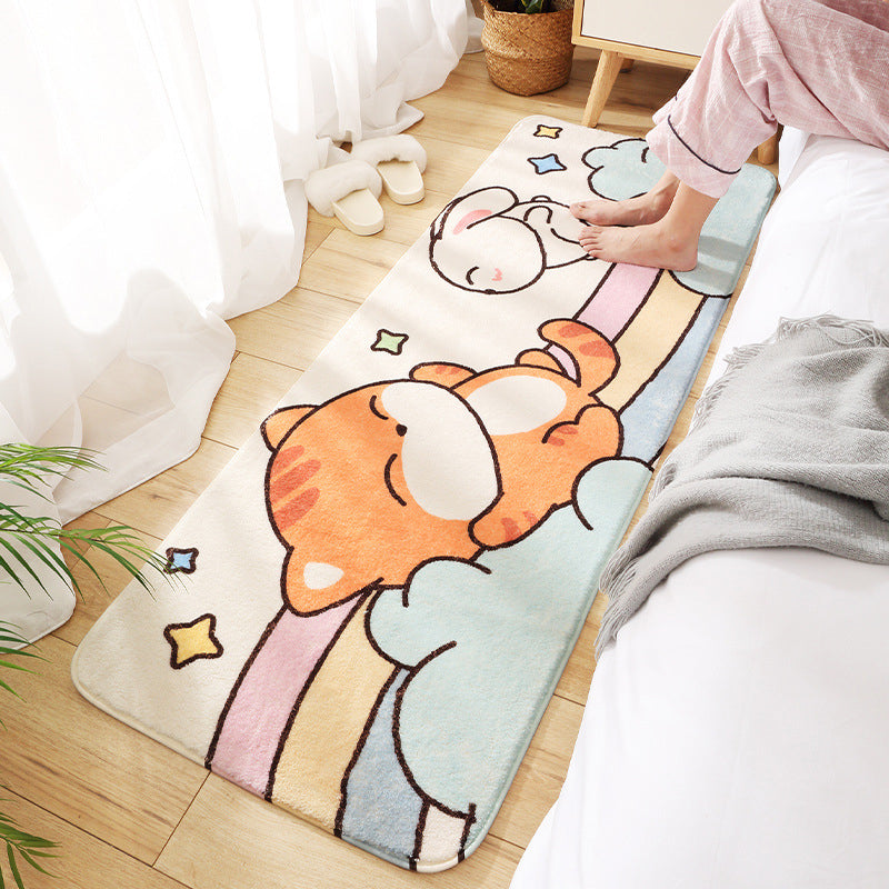 BowLift | Relaxing Children's Room Carpet Colorful Cartoon Animal Printed Carpet Polypropylene Non-Slip Pet-Friendly Carpet