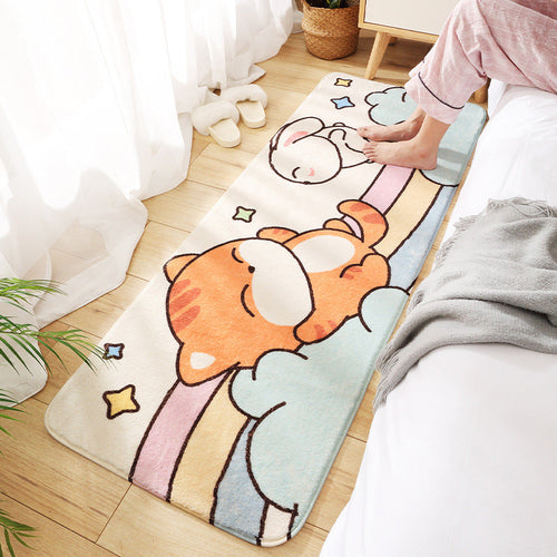BowLift | Relaxing Children's Room Carpet Colorful Cartoon Animal Printed Carpet Polypropylene Non-Slip Pet-Friendly Carpet