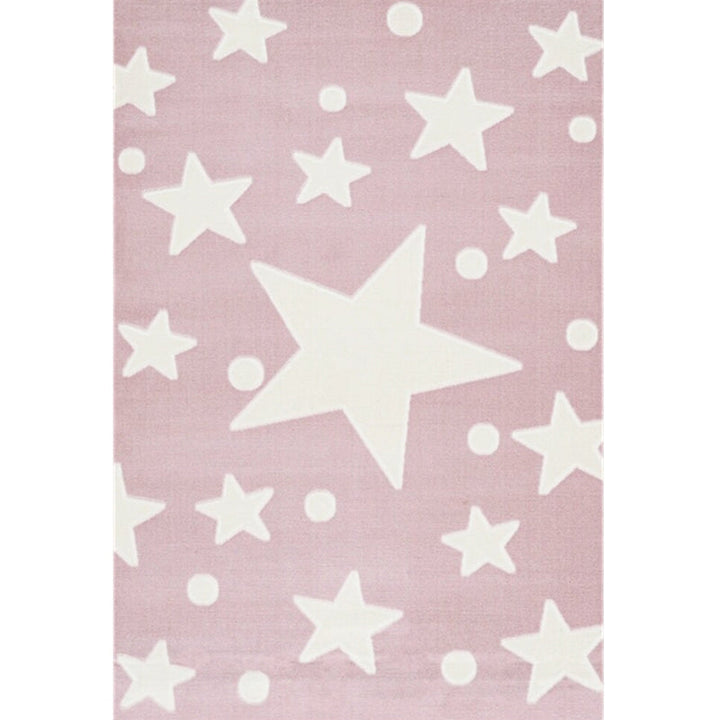 BowLift | Colorful Kids Room Rug Comfort Polka Dot Print Rug Cotton Blend Pet Friendly Washable Rug