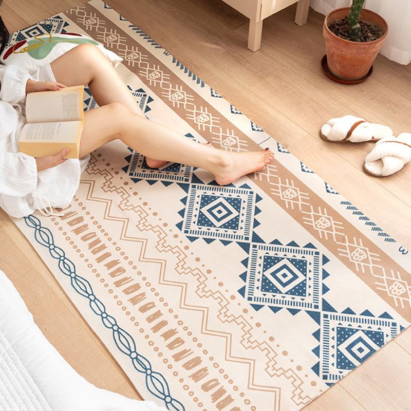 BowLift | Southwest Bedroom Carpet Multi Color Tribal Pattern Area Rug Cotton Blend Machine Washable Stain Resistant Rug