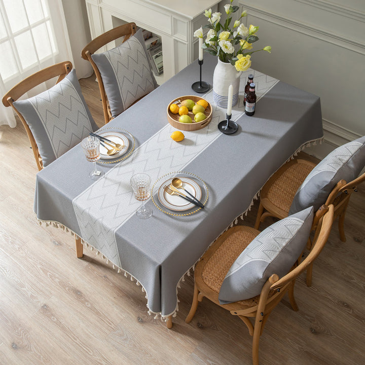 Elegant Woven Table Cover