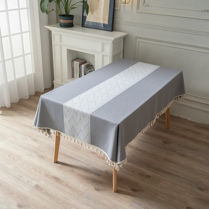 Elegant Woven Table Cover