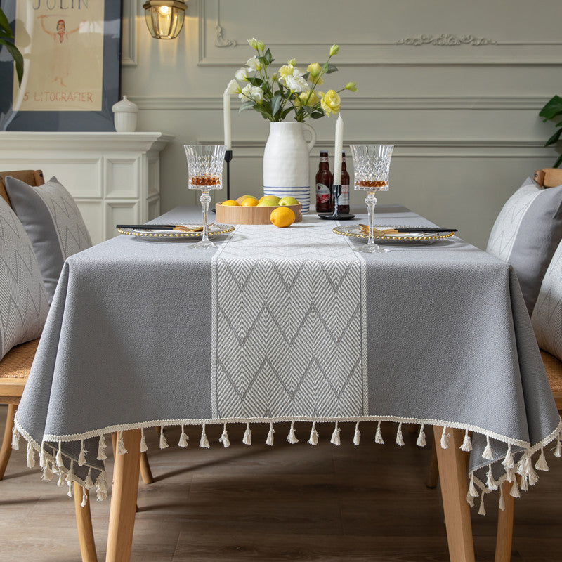 Elegant Woven Table Cover