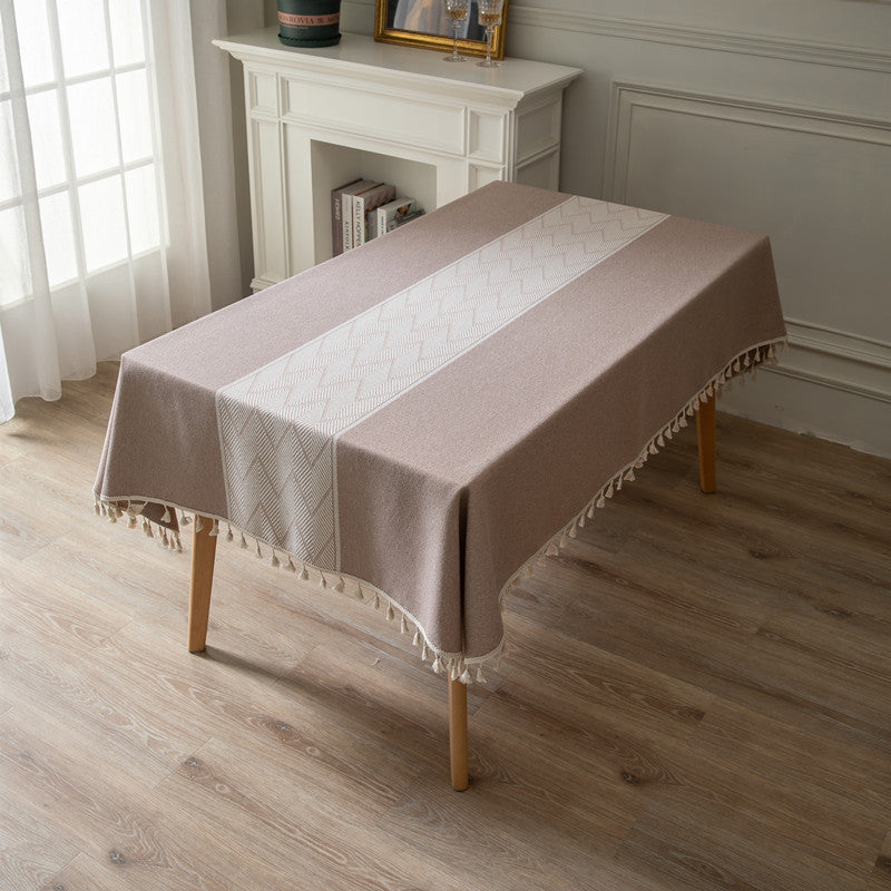 Elegant Woven Table Cover
