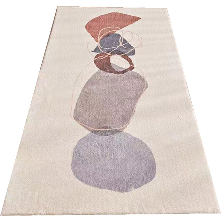 BowLift | Southwest Bedroom Carpet Multi-colored Cartoon Printed Area Rug Synthetic Non-slip Rug Machine Washable Rug