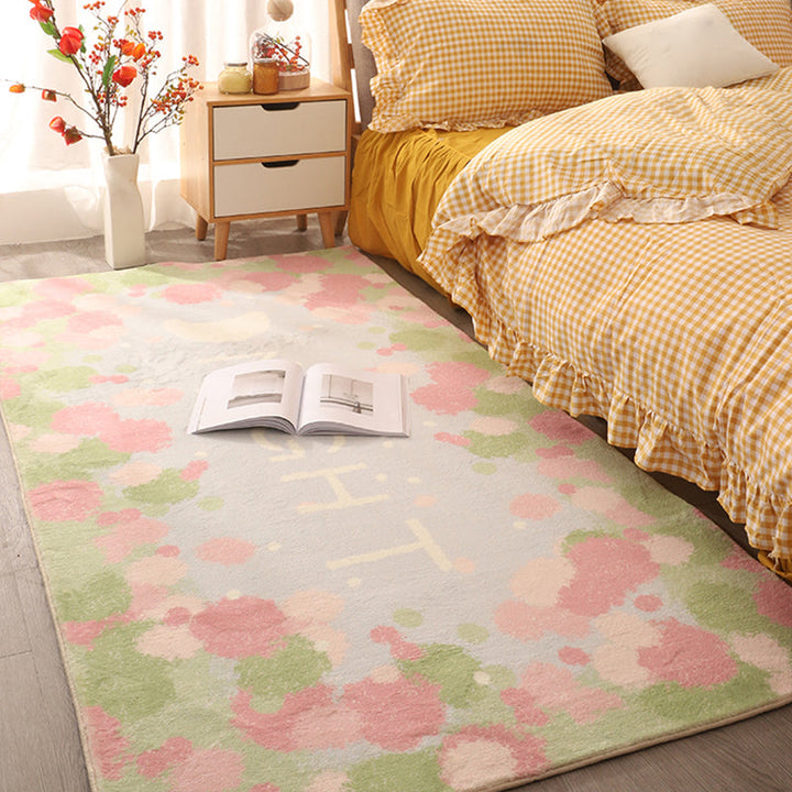 BowLift | Beautiful children's room carpet Multicolored cartoon print area rug synthetic non-slip backing pet-friendly carpet