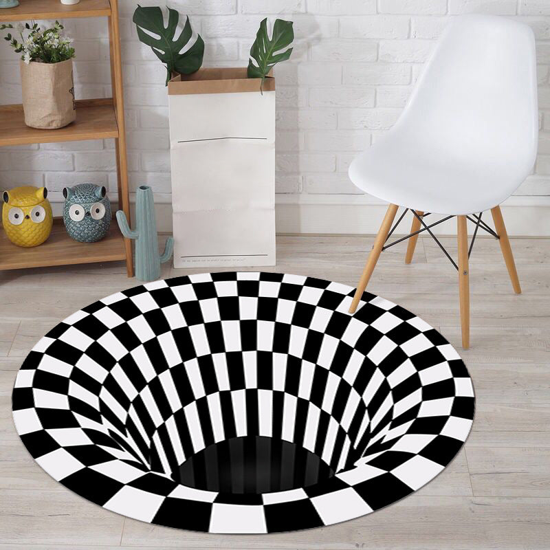 BowLift | Multicolored unique carpet Synthetic 3D geometric print carpet non-slip backing pet-friendly carpet for bedroom