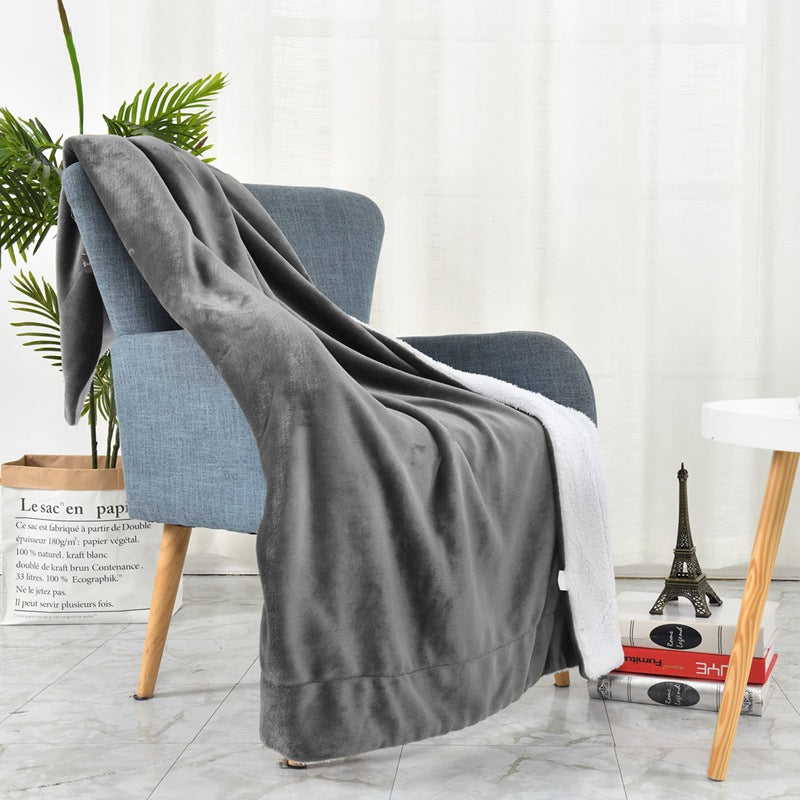Ladies cozy reversible blanket with high-quality microfiber fabric Bowlift