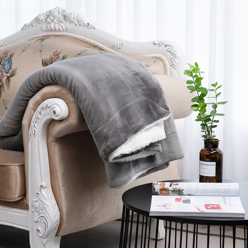 Ladies cozy reversible blanket with high-quality microfiber fabric Bowlift