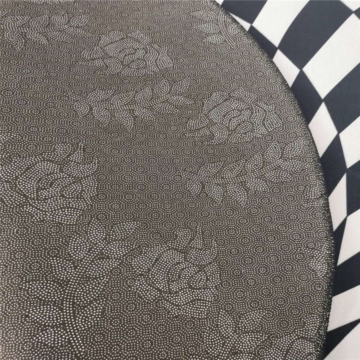 BowLift | Casual 3D Geo Rug Black-White Creative Area Rug Polyester Non-Slip Back Machine Washable Indoor Rug for Bathroom