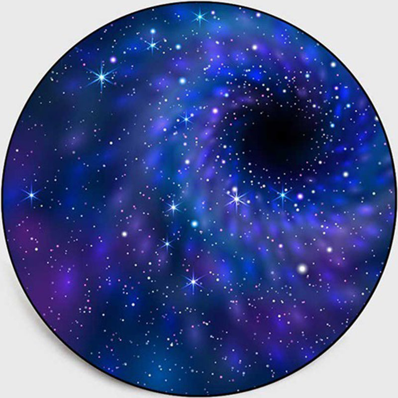BowLift | Colorful Children's Room Rug Contemporary Space 3D Printed Carpet Polyester Non-Slip Washable Rug