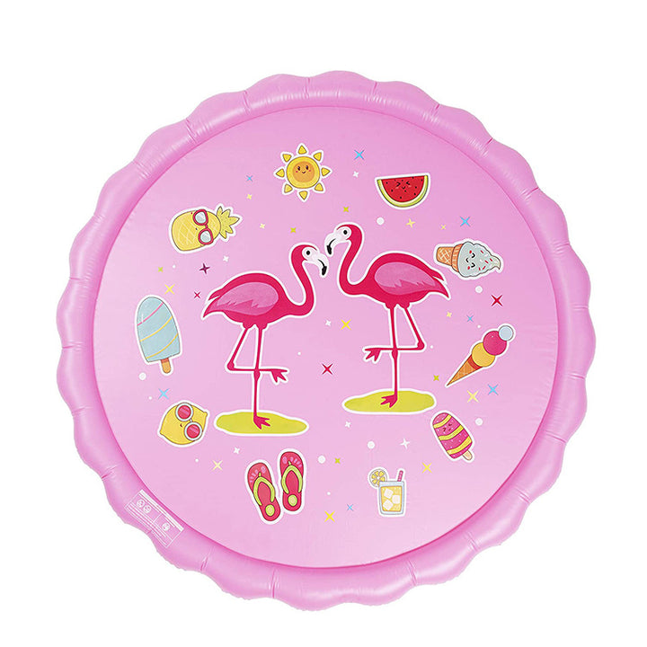 Unisex Spritzende Water Play Mat with Sea Animals Bowlift