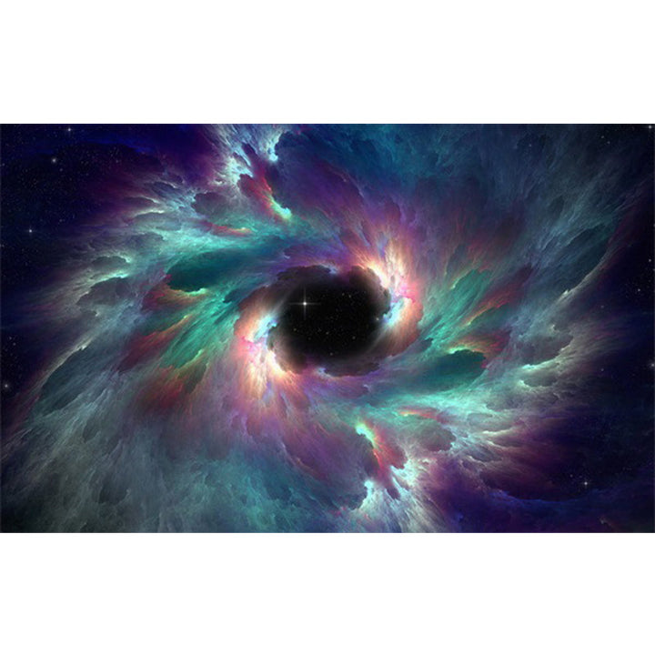 BowLift | Soothing Children's Rug Multicolor 3D Starry Sky Pattern Rug Polypropylene Non-Slip Machine Washable Rug