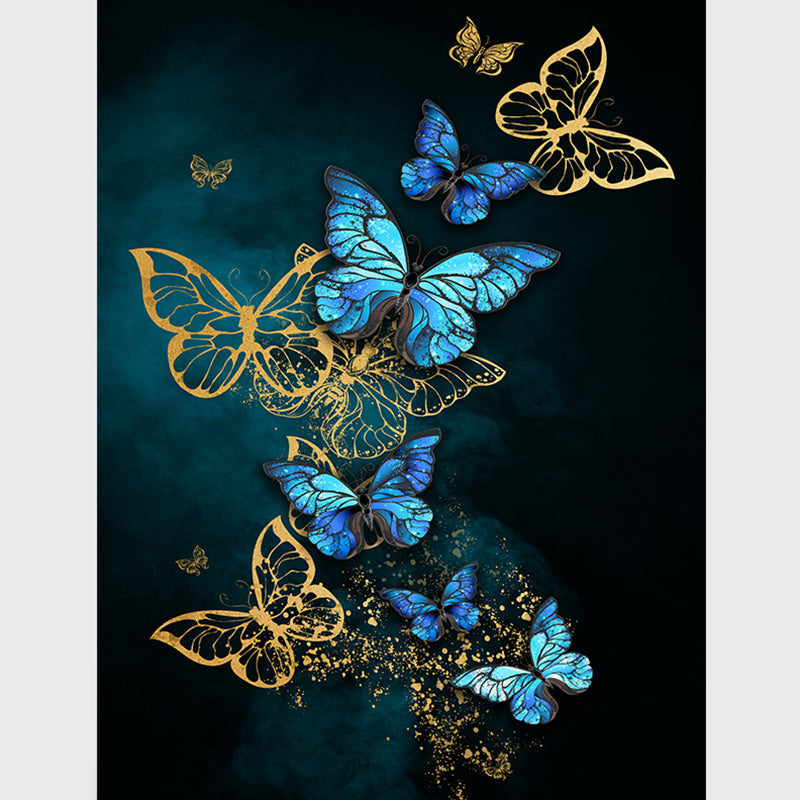 BowLift | New Butterfly Pattern Rug Multicolored Polyester Rug Non-slip Underlay Machine Washable Indoor Rug for Living Room