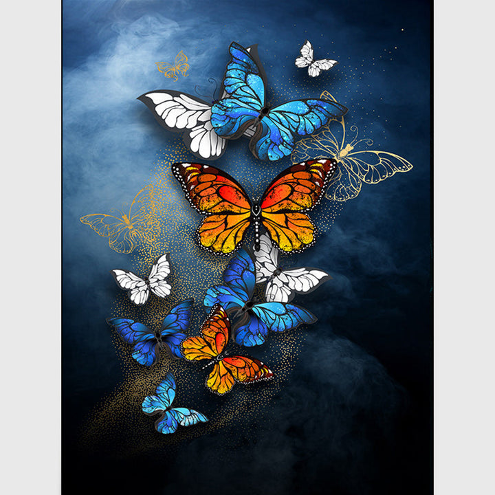BowLift | New Butterfly Pattern Rug Multicolored Polyester Rug Non-slip Underlay Machine Washable Indoor Rug for Living Room