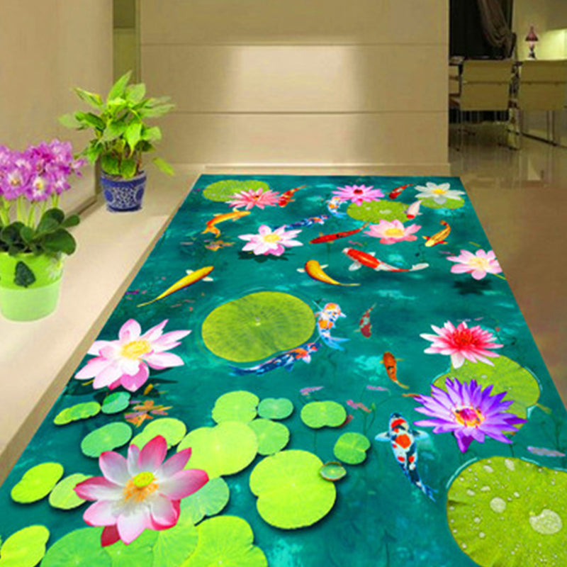 BowLift | Funky Kids Rug Multicolor 3D Patterned Polyester Rug Washable Pet Friendly Easy Care Rug